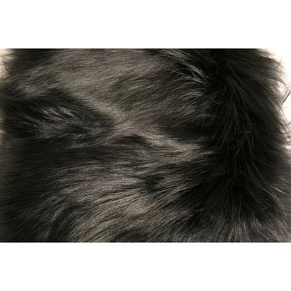 Dolce & Gabbana Black Fur Shoulder Collar Wrap Shawl Scarf Dolce & Gabbana