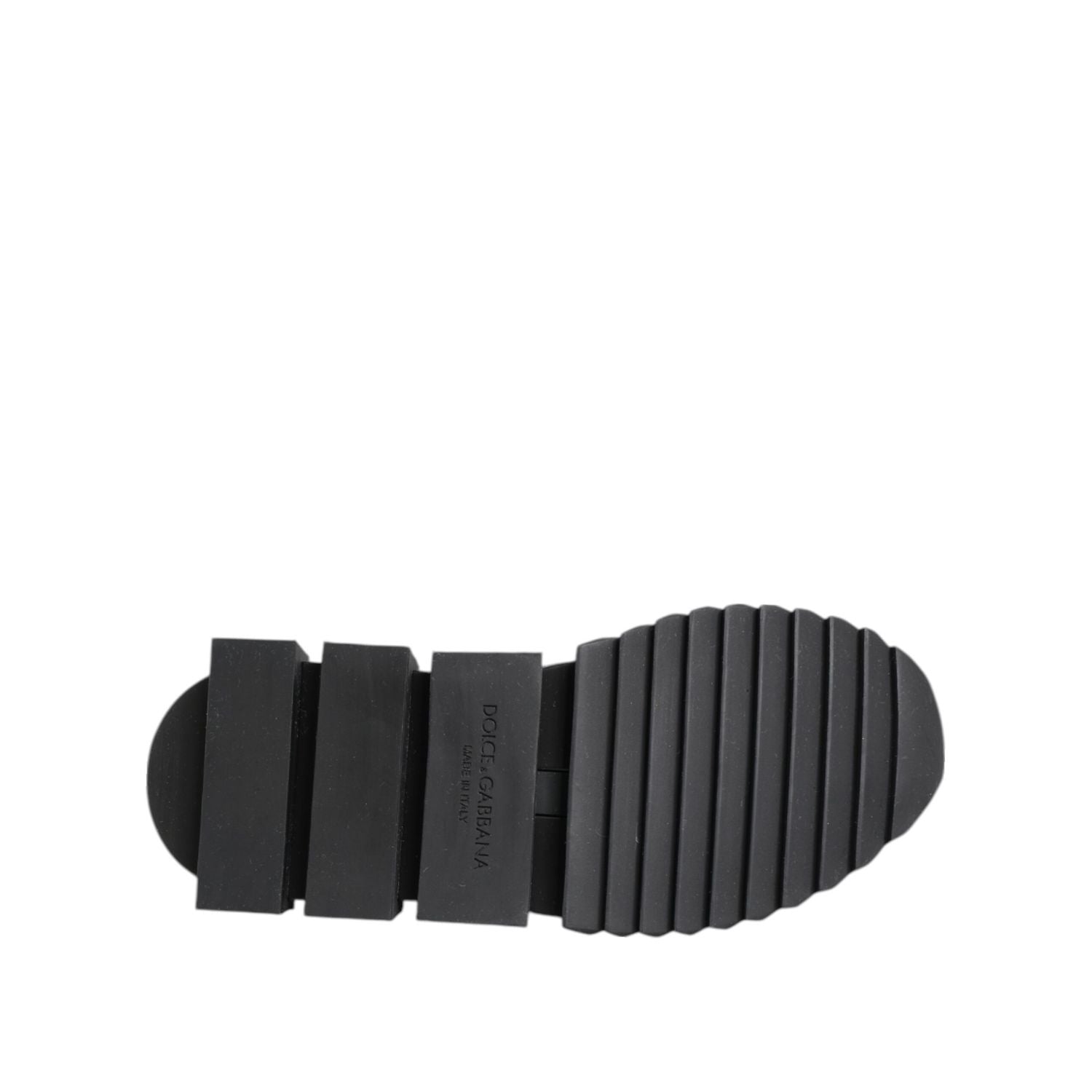 Dolce & Gabbana Black Grey Slip On Sorrento Sneakers Shoes