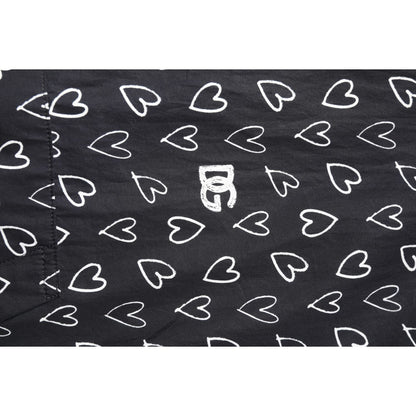 Dolce & Gabbana Black Heart Print Hooded Windbreaker Jacket Dolce & Gabbana