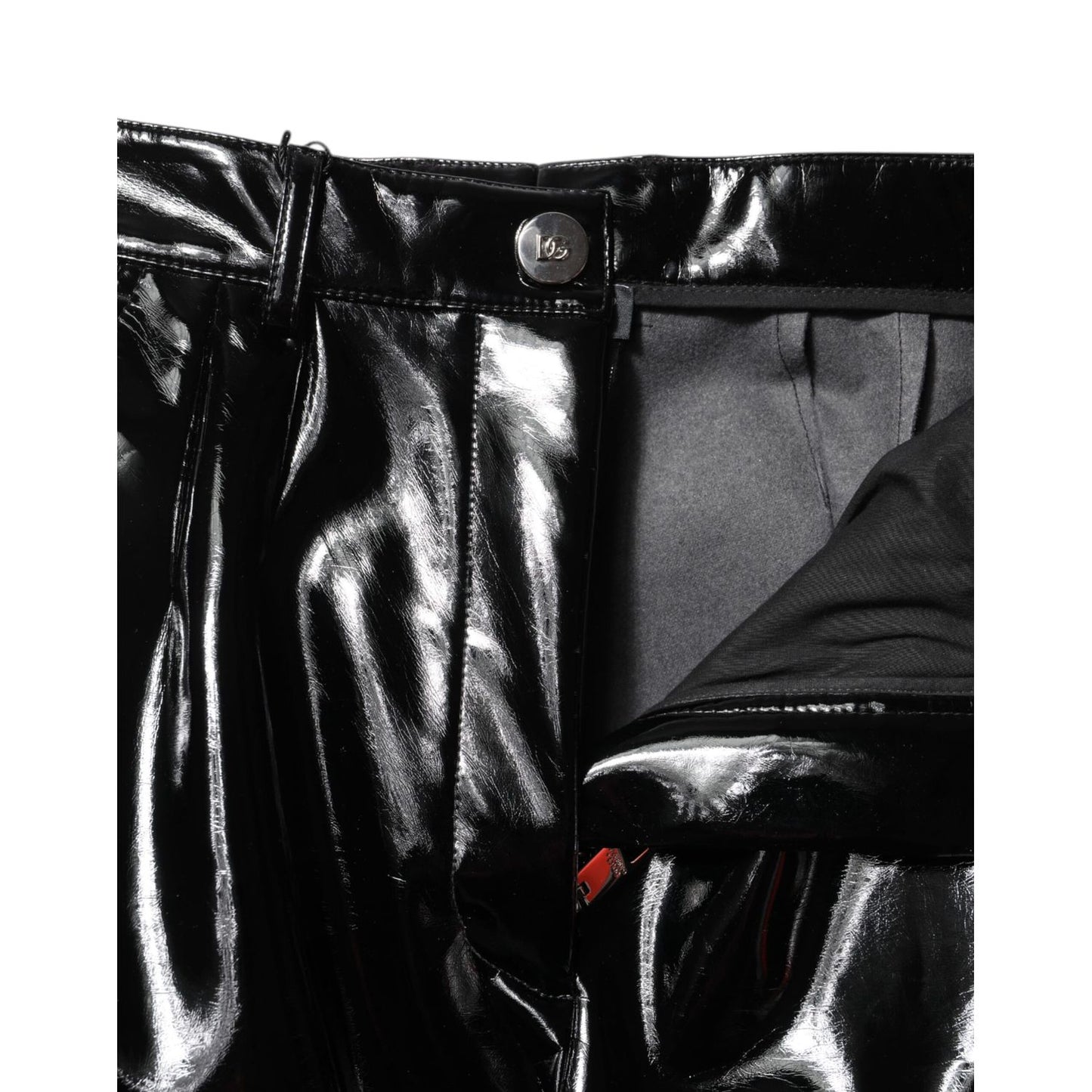 Dolce & Gabbana Black High Waist Cargo Bootcut Pants Dolce & Gabbana