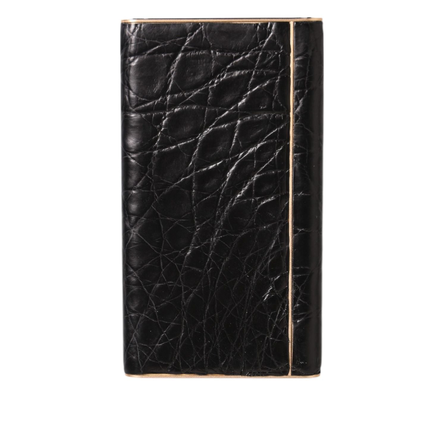 Dolce & Gabbana Black Leather Embossed Skin 3000mAh Power Bank Charger USB