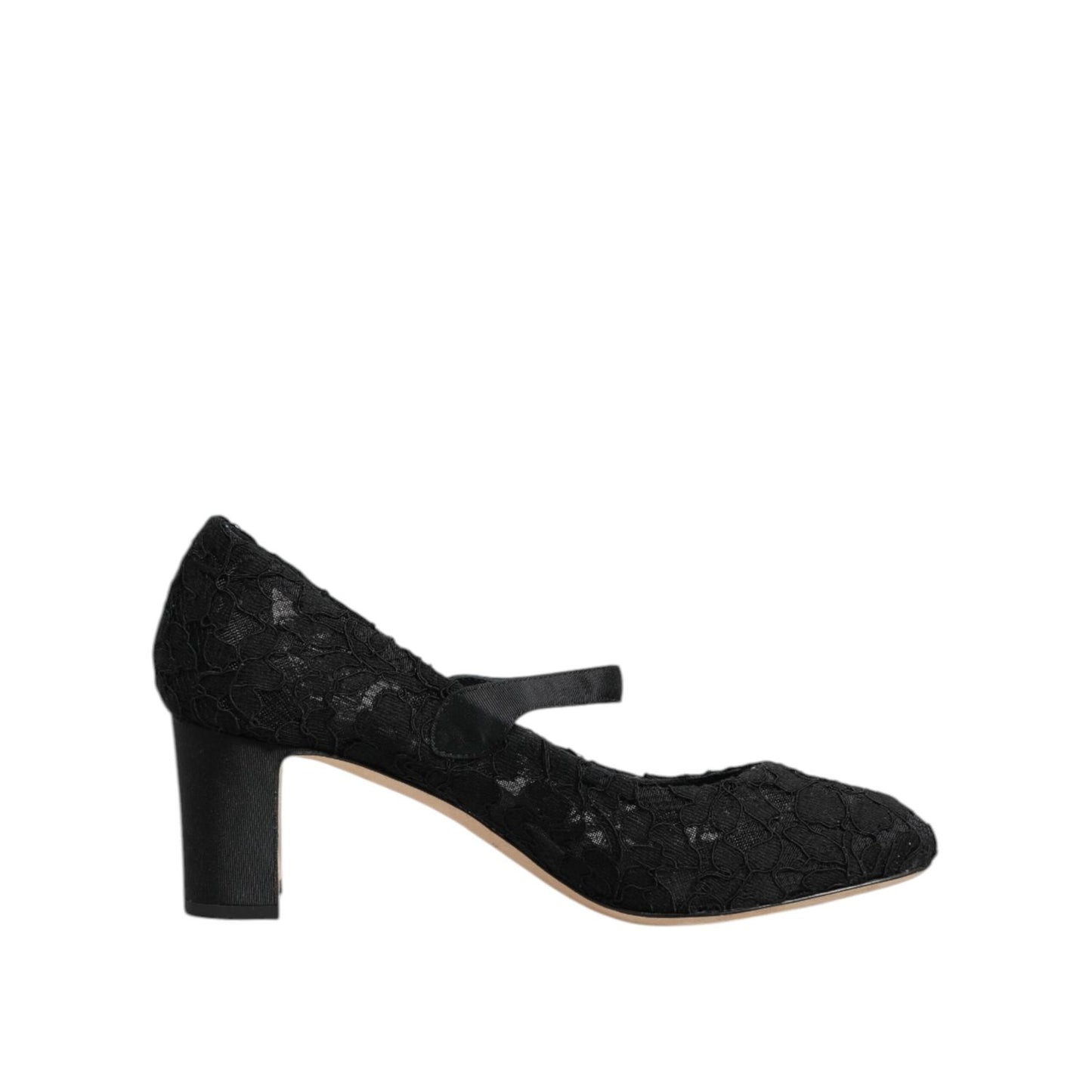 Dolce & Gabbana Black Mary Jane Taormina Lace Pumps Shoes Dolce & Gabbana