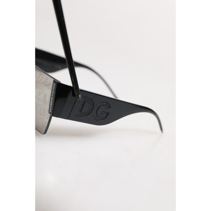 Dolce & Gabbana Black Metal Frame DNA Graffiti DG2233 Eyewear Sunglasses