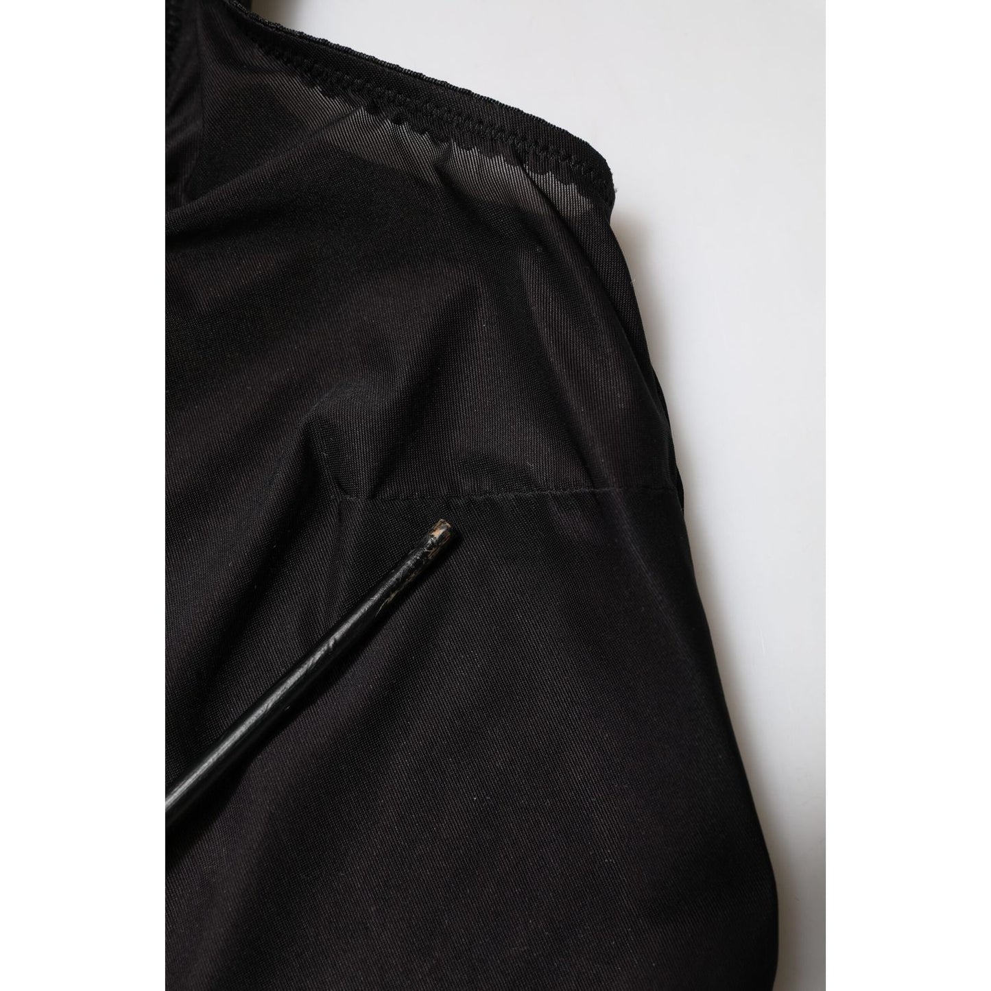 Dolce & Gabbana Black Nylon Sleeveless Round Neck Tank Top