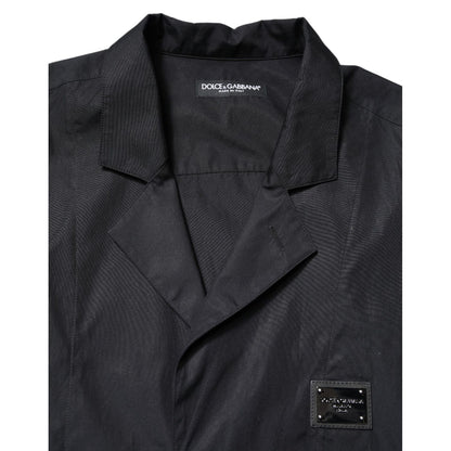 Dolce & Gabbana Black Short Sleeves Button Down Casual Shirt Dolce & Gabbana