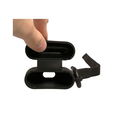 Dolce & Gabbana Black Silicone Rubber Logo Embossed Airpods Case Dolce & Gabbana