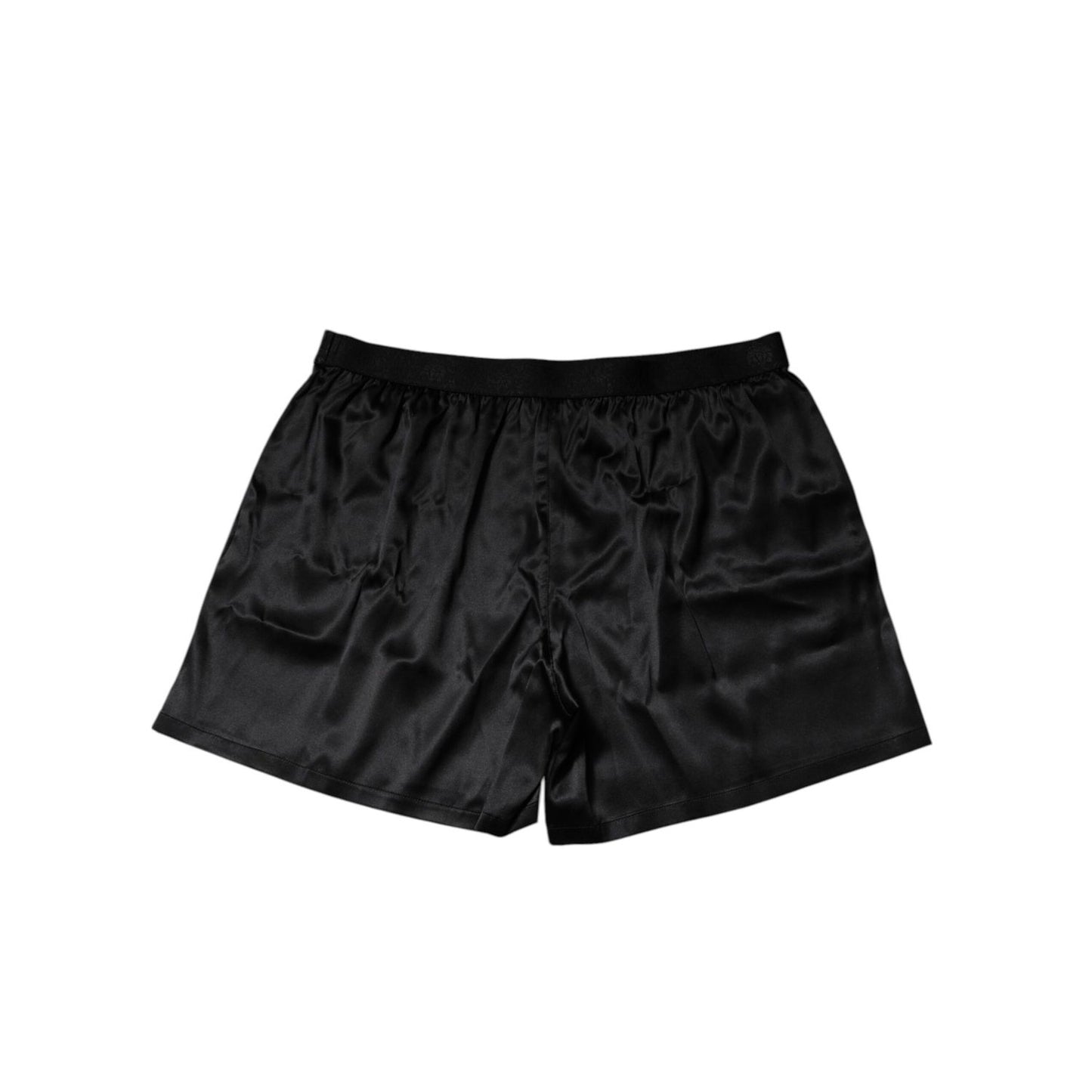 Dolce & Gabbana Black Silk Regular Men Boxer Shorts Underwear Dolce & Gabbana