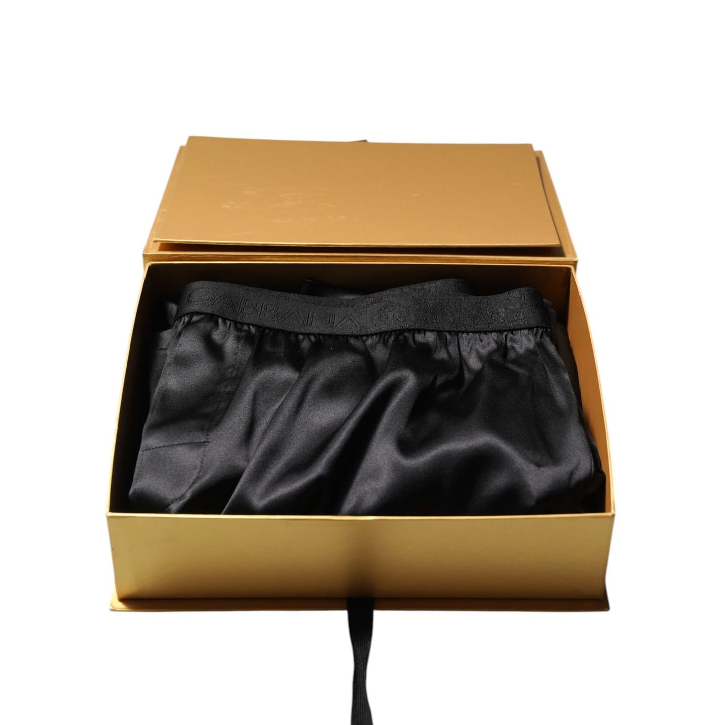 Dolce & Gabbana Black Silk Regular Men Boxer Shorts Underwear Dolce & Gabbana