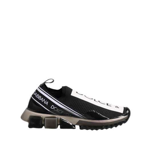 Dolce & Gabbana Black Sorrento Slip On Low Top Sneakers Shoes Dolce & Gabbana