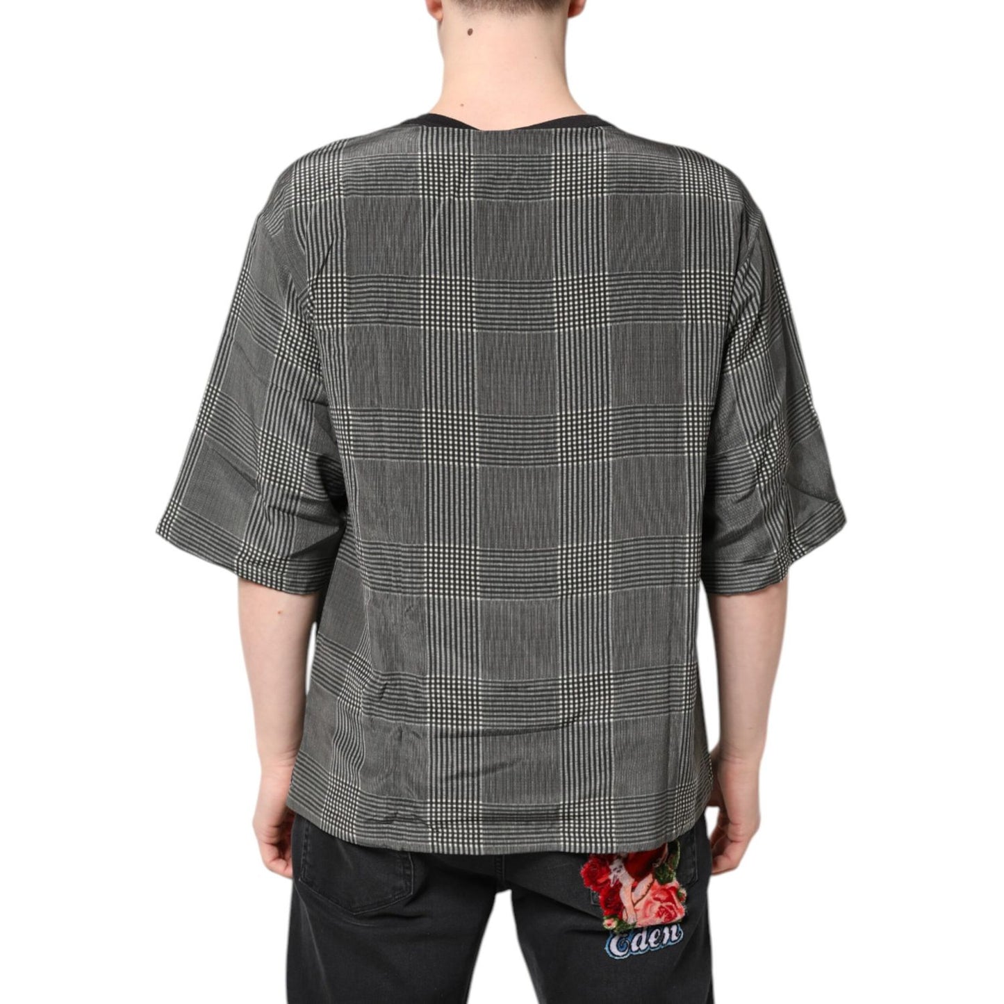 Dolce & Gabbana Black White Graphic Print Short Sleeve T-shirt Dolce & Gabbana