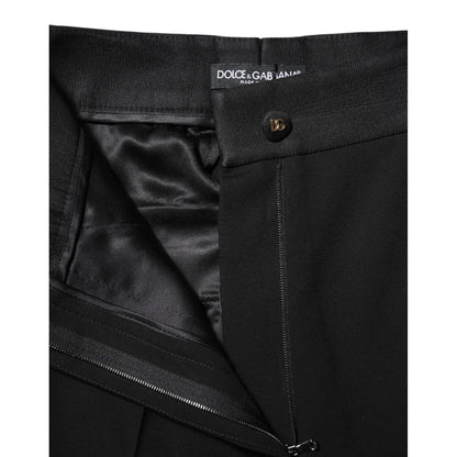 Dolce & Gabbana Black Wool High Waist Skinny Pants Dolce & Gabbana