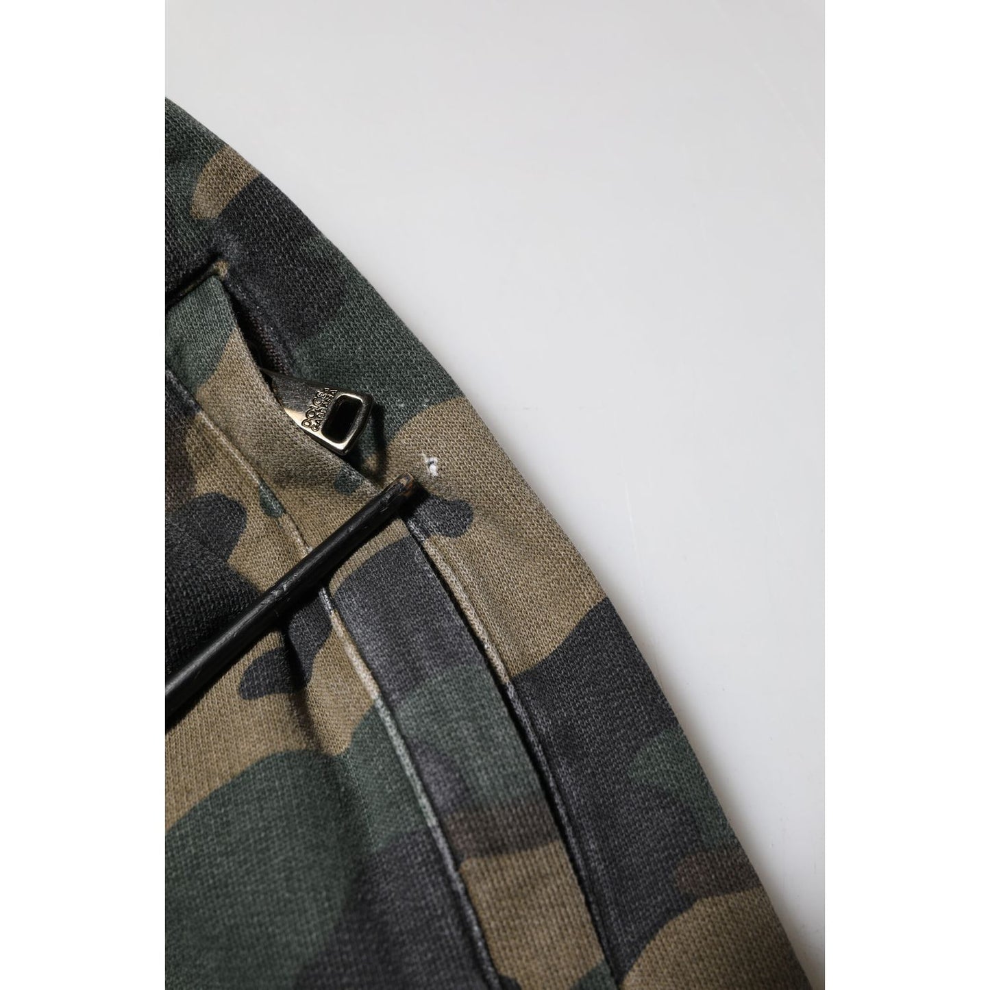 Dolce & Gabbana Brown Camouflage Cotton Men Jogger Pants Dolce & Gabbana