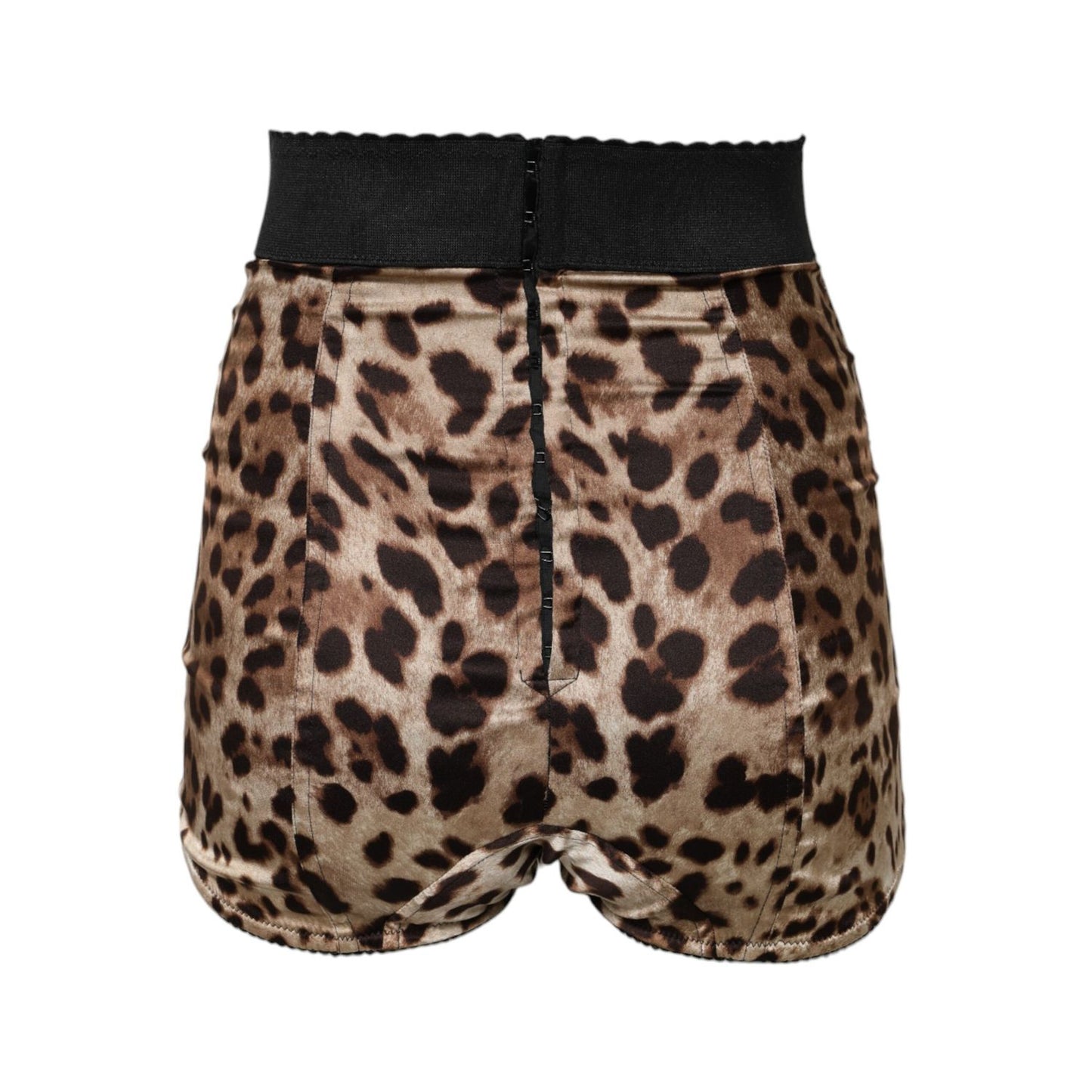 Dolce & Gabbana Brown Leopard High Waist Hot Pants Shorts Dolce & Gabbana