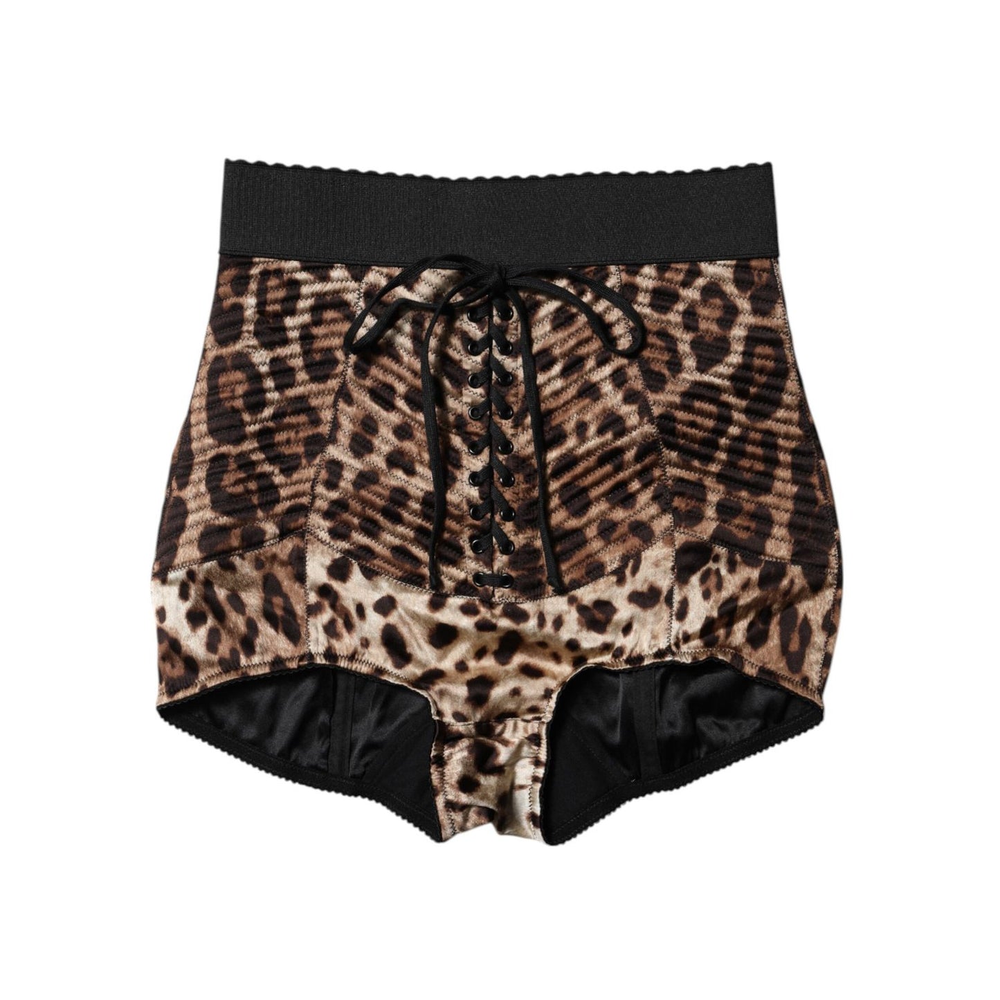 Dolce & Gabbana Brown Leopard High Waist Hot Pants Shorts Dolce & Gabbana