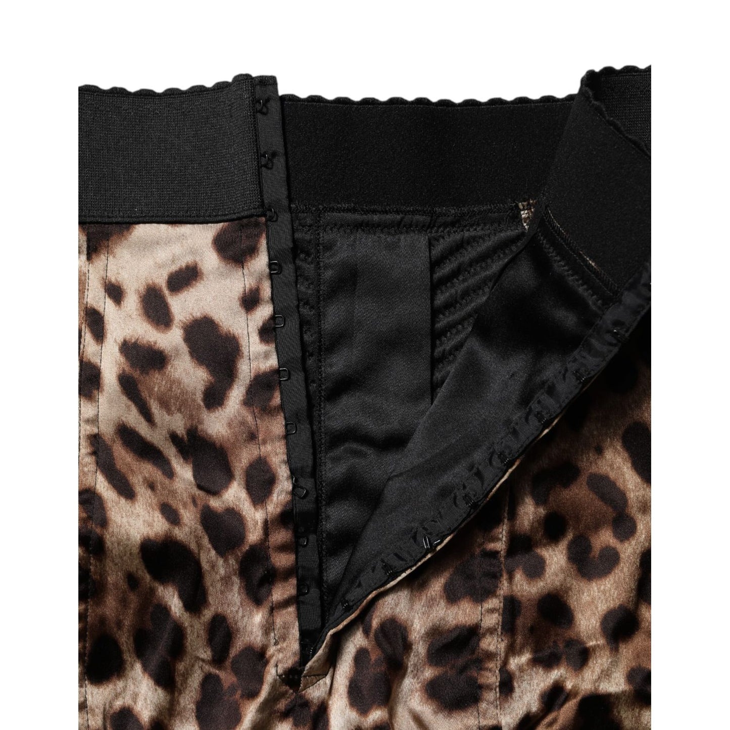 Dolce & Gabbana Brown Leopard High Waist Hot Pants Shorts Dolce & Gabbana