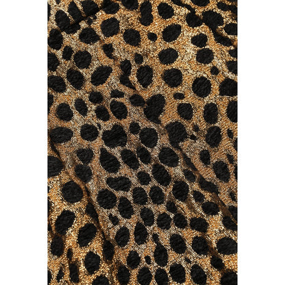 Dolce & Gabbana Brown Leopard High Waisted Hot Pants Shorts Dolce & Gabbana