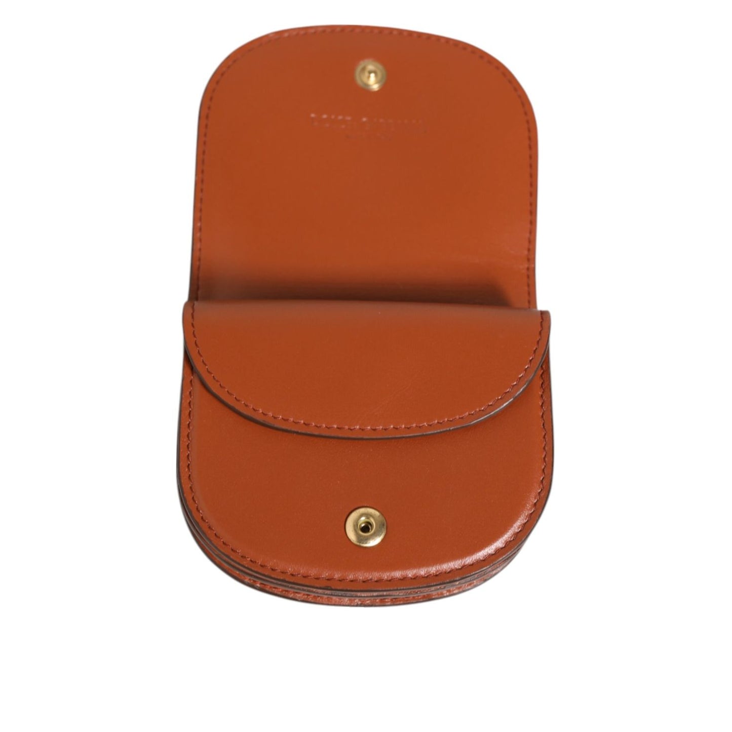 Dolce & Gabbana Brown Leopard Print Calf Leather Small Coin Purse Wallet