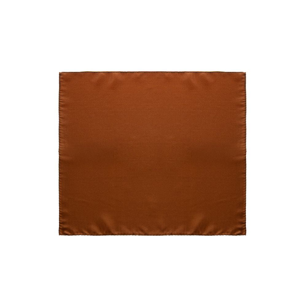 Dolce & Gabbana Brown Silk Pocket Square Dolce & Gabbana