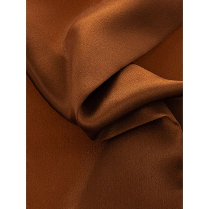 Dolce & Gabbana Brown Silk Pocket Square Dolce & Gabbana