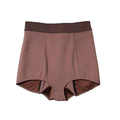 Dolce & Gabbana Brown Viscose High Waisted Hot Pants Shorts Dolce & Gabbana