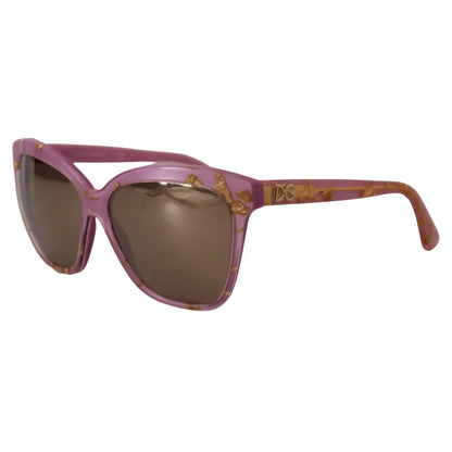 Dolce & Gabbana DG4251 Pink Gold Full Rim Rectangle Frame Shades