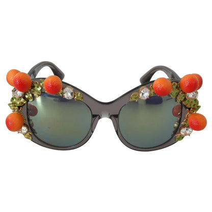 Dolce & Gabbana DG4283B Acetate Crystals Orange Appliques Sunglasses