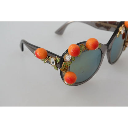 Dolce & Gabbana DG4283B Acetate Crystals Orange Appliques Sunglasses