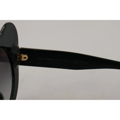 Dolce & Gabbana DG4325BM White Black Acetate Crystal Shades Sunglasses