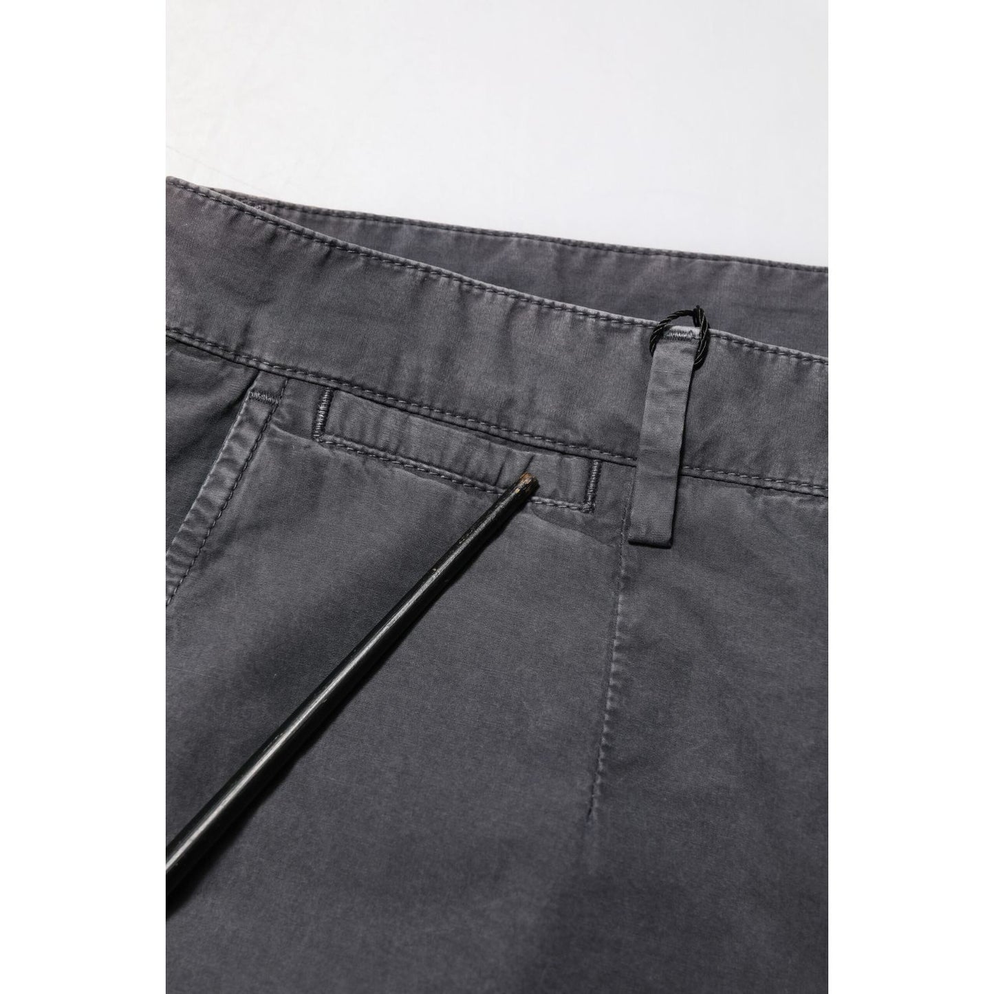 Dolce & Gabbana Dark Gray Cotton Stretch Denim Bermuda Shorts Dolce & Gabbana