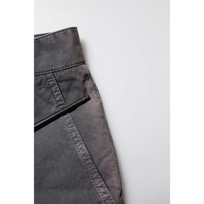 Dolce & Gabbana Dark Gray Cotton Stretch Denim Bermuda Shorts Dolce & Gabbana