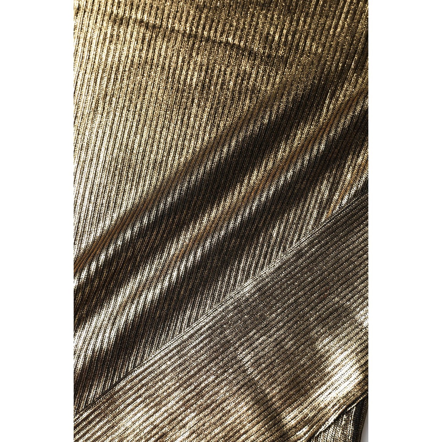 Dolce & Gabbana Gold Round Neck Long Sleeve Pullover Top Dolce & Gabbana