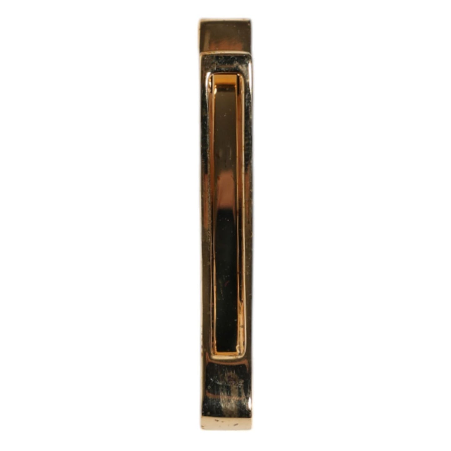 Dolce & Gabbana Gold Tone Brass Crystal Branded Accessory Tie Clip Bar Dolce & Gabbana