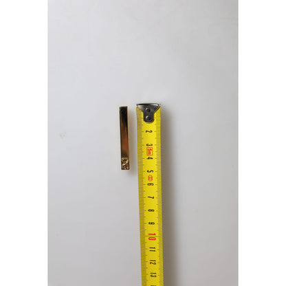 Dolce & Gabbana Gold Tone Brass Crystal Branded Accessory Tie Clip Bar Dolce & Gabbana