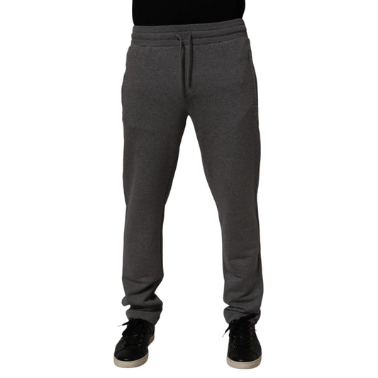 Dolce & Gabbana Gray Cotton Jogger Sweatpants Trouser Pants