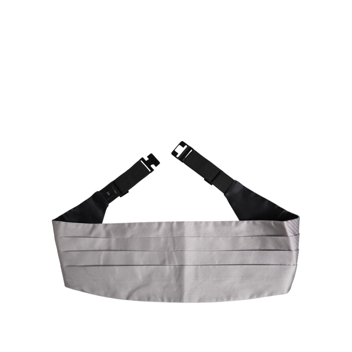 Dolce & Gabbana Gray Men 100% Silk Belt Wide Waist Cummerbund Dolce & Gabbana