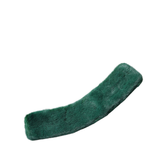 Dolce & Gabbana Green Mink Fur Collar Women Neck Wrap Scarf Dolce & Gabbana