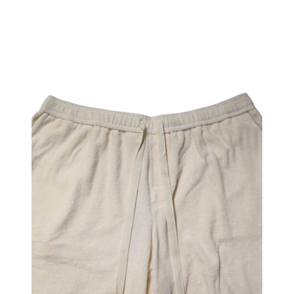 Dolce & Gabbana Ivory Cotton Men Bermuda Sweatshorts Shorts Dolce & Gabbana