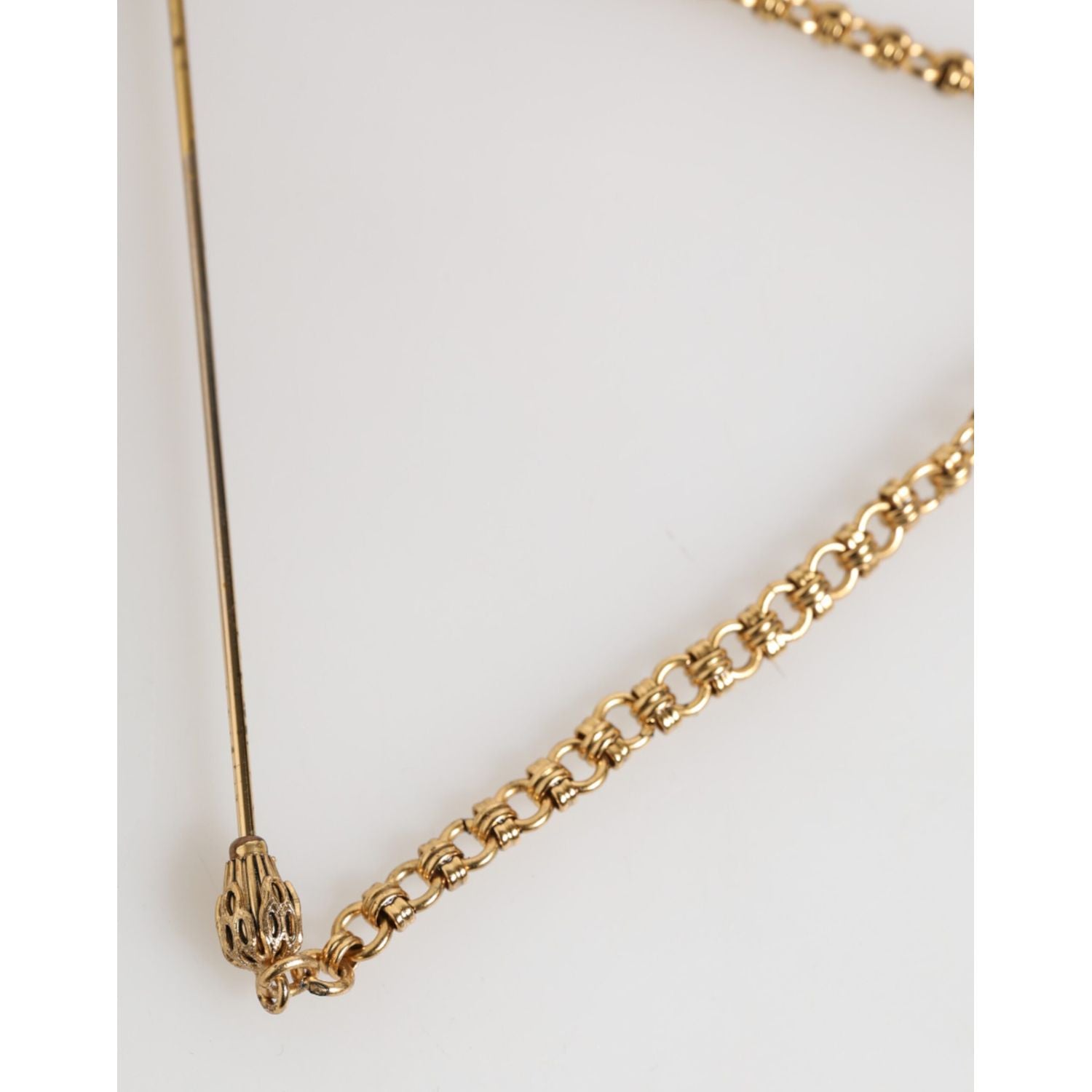 Dolce & Gabbana Lapel Pin Brass Copper Revolver Men Accessories Brooch