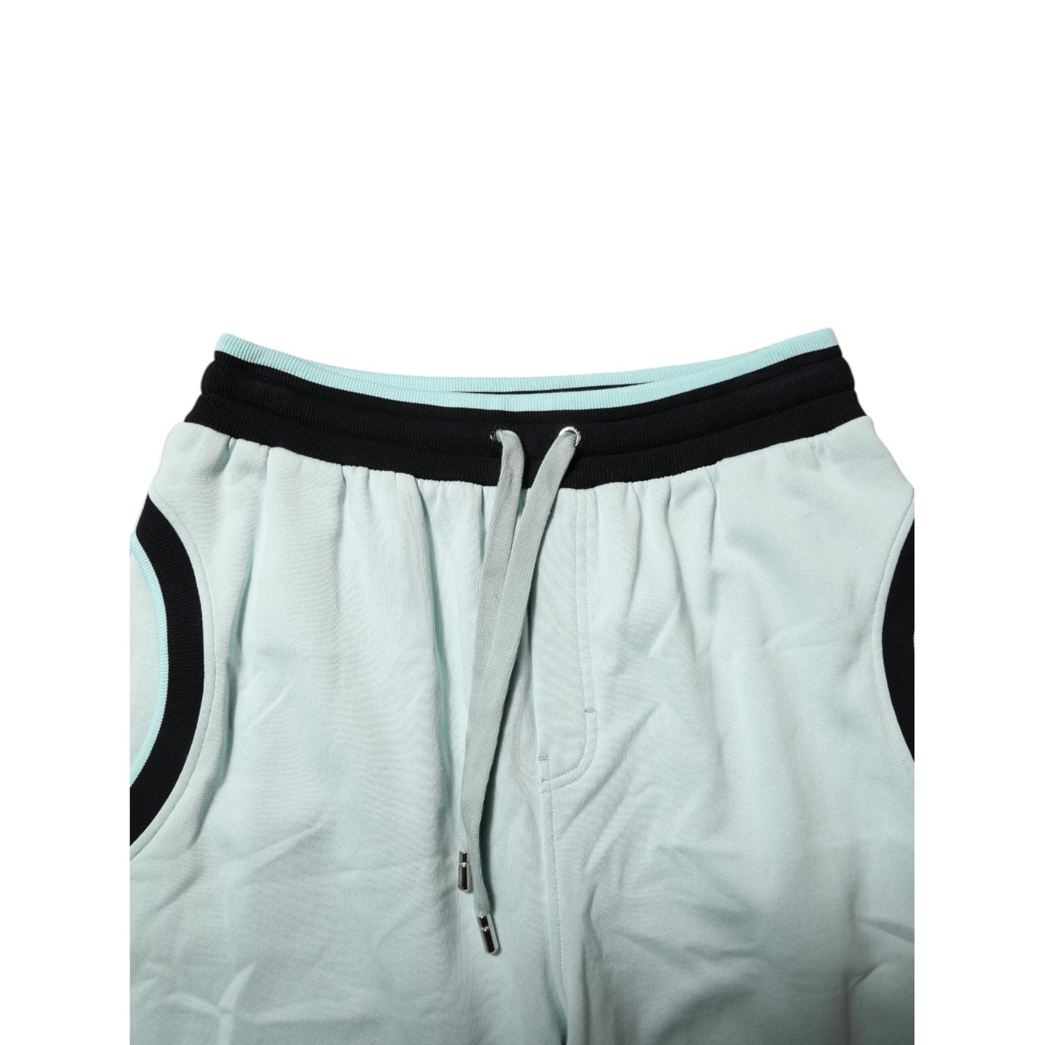 Dolce & Gabbana Light Green Cotton Men Jogger Sweatpants Pants