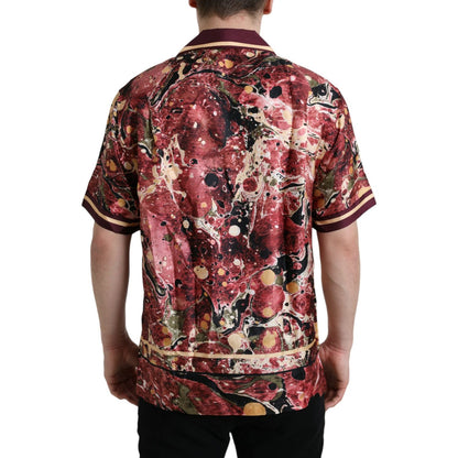Dolce & Gabbana Multicolor Button Down Silk Shirt 1728,67345645728,Clothing,Dolce & Gabbana,IT37 | XS,IT38 | XS,IT39 | S,Material: 100% Silk,Men,Men - Clothing,Multicolor,New with tags,Shirts - Clothing,Shirts - Men - Clothing,Shortsleeve - Shirts - Cloth