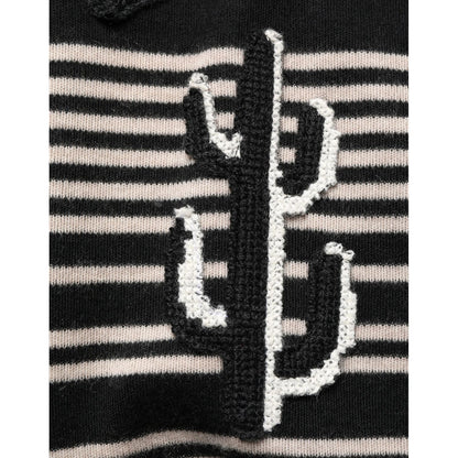 Dolce & Gabbana Multicolor Cashmere Striped CrewNeck Sweater