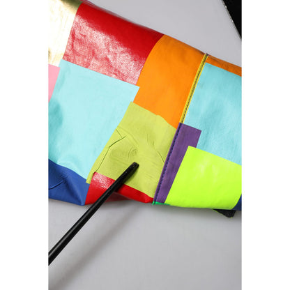 Dolce & Gabbana Multicolor Cotton Full Zip Men Biker Jacket Dolce & Gabbana