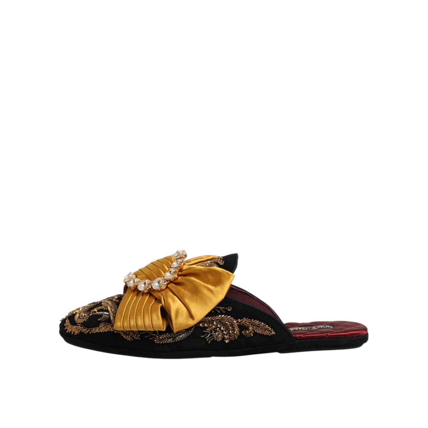 Dolce & Gabbana Multicolor Embellished Flat Sandals Shoes Dolce & Gabbana