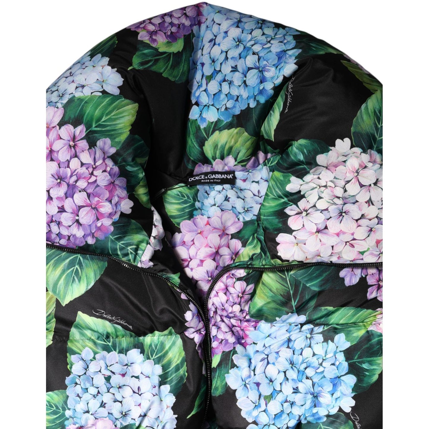 Dolce & Gabbana Multicolor Floral Print Puffer Quilted Jacket