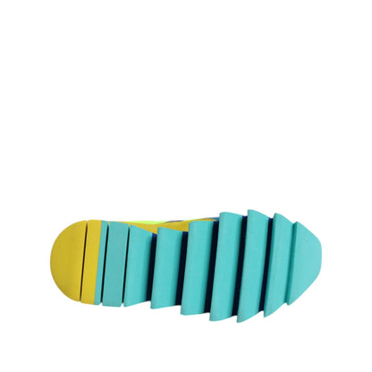 Dolce & Gabbana Multicolor Leather Low Top Men Sneakers Shoes