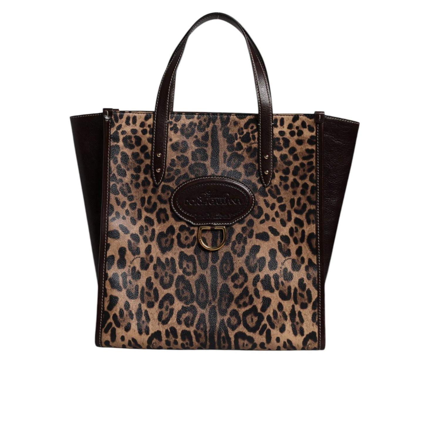 Dolce & Gabbana Multicolor Leopard Shopping Tote Shoulder WomenBorse Bag Dolce & Gabbana