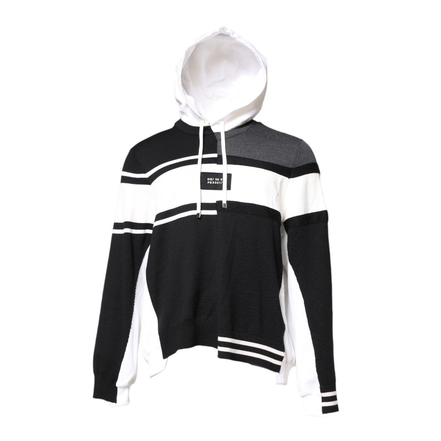 Dolce & Gabbana Multicolor Logo Pullover Hooded Sweater Dolce & Gabbana