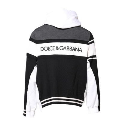 Dolce & Gabbana Multicolor Logo Pullover Hooded Sweater Dolce & Gabbana