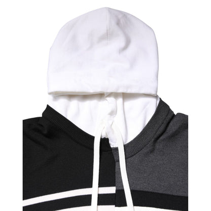 Dolce & Gabbana Multicolor Logo Pullover Hooded Sweater Dolce & Gabbana