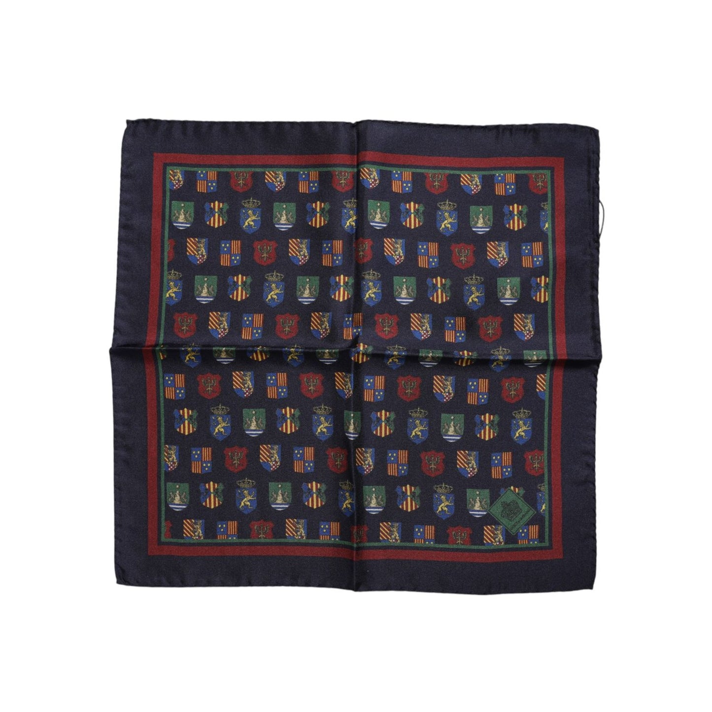 Dolce & Gabbana Multicolor Medals Square Foulard Scarf Dolce & Gabbana